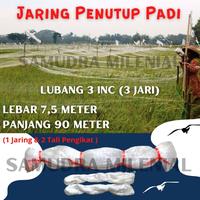 Gambar Jaring Padi / Jaring Burung Pipit / Jaring Pengaman Sawah BONUS 2 TALI - 1mm +/-200mtr dari SAMUDRA MILENIAL undefined 1 Tokopedia