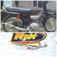 Gambar Knalpot Racing Suzuki Bravo Rc100 Original RpM Full Stainles dari RpM_Racing_muffler undefined 1 Tokopedia