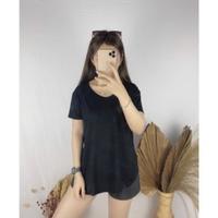 Gambar Baju Atasan Blouse Kaos Lengan Pendek Belah Samping Spandek Rayon dari Mikhayla_Berkahstore undefined 5 Tokopedia
