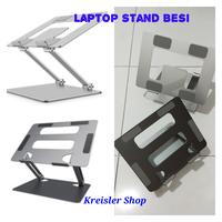 Gambar Stand Laptop Besi Super Kokoh Laptop Stand Metal Alas Laptop Kokoh - Model A dari Kreisler Shop undefined 1 Tokopedia