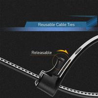 Gambar kabel ties releasable reusable cable tie bisa pakai ulang copot pasang - ukuran 30cm dari Zeo15 undefined 2 Tokopedia