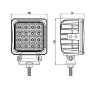 Gambar LED work lamp 48 watt 16 leds / lampu sorot 48 watt heavy duty dari Auto Electric Store ID undefined 2 Tokopedia