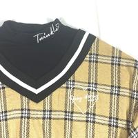 Gambar Crop Sweater Plaid Korea Twinkle Second Turtleneck dari Toko Djiwa undefined 2 Tokopedia