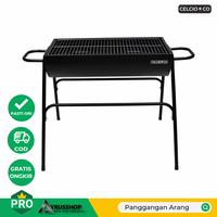 Gambar Panggangan Pemanggang Arang BBQ Square Standing/Berdiri/Charcoal Grill dari Ayrusshop Toko Perkakas undefined 1 Tokopedia
