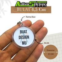 Gambar AdivaStiker DEPOK Gantungan Kunci Custom 0G 4,5 Cm Bulat Akrilik 3,5 Cm Diameter Rantai Besi Kualitas Premium - Ganci - OVAL dari adiva stiker undefined 1 Tokopedia