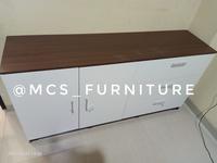 Gambar Lemari Bufet Meja Penyimpanan Sideboard TV Mebel Furniture Semarang - Walnut White, Smg Rkit Cht DL dari Mebel Semarang MCS Furniture undefined 5 Tokopedia