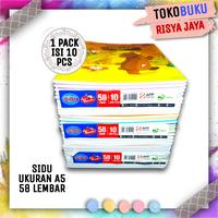Gambar (1 PACK = 10 PCS) Buku Tulis SIDU Ukuran A5 58 Lembar dari Toko Buku Risya Jaya undefined 2 Tokopedia