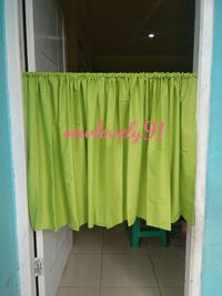 Gambar Gorden/hordeng/korden kolong dapur minimalis polos katun microtexpart3 - wardah soft, 100X100 dari Sewlovely91 undefined 3 Tokopedia