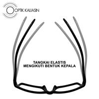 Gambar Frame Kacamata sport pria OGA lentur ringan maskulin minus plus JS004 - Hitam-Biru dari OPTIK KALIASIN undefined 3 Tokopedia