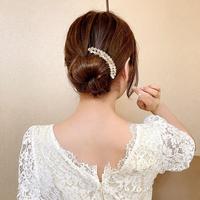 Gambar Sirkam rambut sanggul wanita premium elegan mutiara kristal zirkon ori - SM~8962# dari REDCERI FAMILY undefined 2 Tokopedia