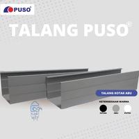 Gambar PUSO TALANG AIR KOTAK 4" PVC ( 4 METER ) / PUTIH HITAM ABU - Hitam dari Planet MEP undefined 3 Tokopedia