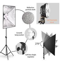 Gambar PAKET SOFTBOX 4 SOCKET E27 50x70cm Payung + Light Stand Lampu Bohlam - Softbox 4 Soket dari Focus Technology undefined 3 Tokopedia