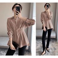 Gambar Kemeja Classic WINTERIA Ld110 Hem Atasan Wanita Lengan Panjang Polos - maroon dari Gaya Cantik1 undefined 4 Tokopedia