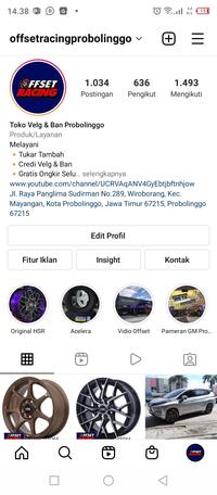 Gambar Velg Racing HSR HIROSHIMA R14 SMB buat Avanza Xenia Honda Brio Calya dari Toko Velg HSR Wheel_NEW undefined 3 Tokopedia