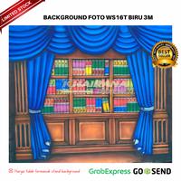 Gambar Background Backdrop Latar Layar Studio Foto Rak Wisuda Gorden biru WS16-T 3x2.5m dari khairanadigital undefined 1 Tokopedia