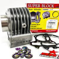 Gambar BLOK BRT BEAT KARBU SCOOPY SPACY KARBURATOR 54.50 BOREUP 130CC - BLOK+PAKING SET dari Ladyracing undefined 5 Tokopedia