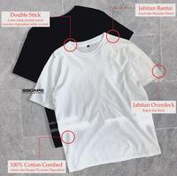 Gambar Kaos Polos Anak Bayi Batita Balita Cowo Cewe Bahan REAL COTTON COMBED - Putih, S dari Escape Store undefined 3 Tokopedia