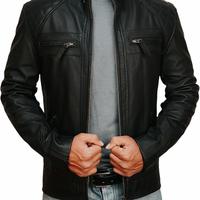 Gambar Jaket Pria Casual Pormal Elegant - Jaket kulit domba asli 100% Garut - coklat pelangi, XS dari ROYAL LEATHER 252 undefined 4 Tokopedia
