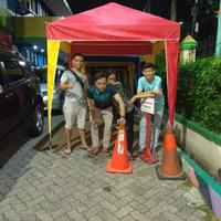 Gambar tenda cafe 2x2 atap saja - hijau kuning dari Alfiantendajakarta undefined 5 Tokopedia