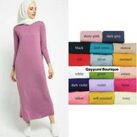 Gambar MANSET GAMIS DALAMAN GAMIS PANJANG JERSEY PREMIUM - Putih tulang dari Qayyumi Store undefined 3 Tokopedia