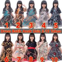 Gambar Dress Batik Anak | Baju Batik Anak Perempuan Usia 2 3 4 5 6 7 8 9 10 - No.1, M (2-4 Tahun) dari Downey toll undefined 1 Tokopedia