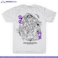 Gambar T-shirt Kaos Genshin Impact - Raiden Shogun Baal " God of Thunder " - Hitam, S - MEDIUM dari Waifuku Japan undefined 3 Tokopedia