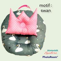 Gambar Paket Set Sofa Bed Bayi + Bantal Bayi - Bantal Sofa Baby - Kasur Bayi - Bunny Navy dari Aurel Babyshop undefined 4 Tokopedia