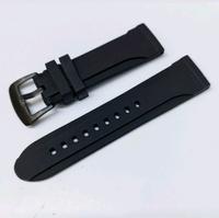 Gambar strap tali jam tangan rubber band usilicone k 24mm tali jam tangan uni - Hitam, 24 mm dari Batavia toko undefined 1 Tokopedia