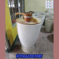 Gambar Bak Mandi Gentong Air tinggi 70cm 1 SET FEE TUTUP & GAYUNG dari Terazzo Store undefined 1 Tokopedia
