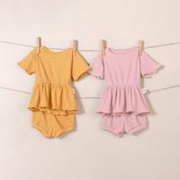 Gambar Labu Kids - Ruffle Set | Set Baju Bayi Ruffle Dress Baju Anak Bayi Bal - Blush, 2Y dari Ninemonthslater.idn undefined 2 Tokopedia
