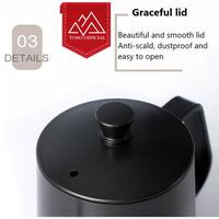 Gambar TEKO KOPI LEHER ANGSA V60 350 ML COFFEE GOOSENECK KETTLE DRIP KETEL - SILVER-350ML dari Toso Mart undefined 5 Tokopedia