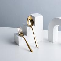 Gambar Sendok Garpu Makan Stainless Cutlery Set Sendok & Garpu Hotel Resto - Rosegold dari Conalli undefined 2 Tokopedia