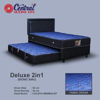 Gambar Spring Bed Central Deluxe 2 in 1 Headboard Calista - Sorong Central - FULL SET, 90 X 200 CM dari Ciputat Jaya Furniture undefined 2 Tokopedia