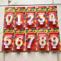 Gambar Lilin Angka Glitter 0-9 - 7 dari ju.mon undefined 1 Tokopedia