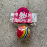 Gambar Mainan Bola Gigit Kucing Warna Pelangi 3,5 cm - kecil dari Nom Nom Petshop undefined 2 Tokopedia