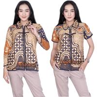 Gambar Blouse batik modern model zipper lengan 7/8 dan lengan pendek elegant - LGN 7/8, M dari BATIK SRI ENGGAWATI undefined 1 Tokopedia