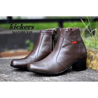 Gambar SEPATU KICKERS KY PANTOFEL BOOT WANITA KULIT ASLI WARNA TAN - Hitam, 37 dari Asya shop Bandung undefined 1 Tokopedia