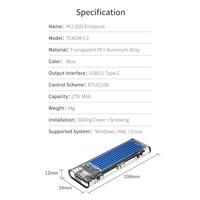 Gambar ORICO M.2 NVME M.2 SATA SSD Enclosure Dual Protocol - TCM2M-C3 dari Starcomp Origin undefined 4 Tokopedia