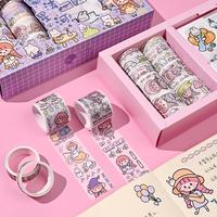 Gambar Stiker 1 Set Box Premium 10 x 10 Karakter Kartun Lucu + Roll Stiker - Ungu Desert dari AGF.TOYS undefined 3 Tokopedia
