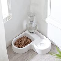 Gambar Tempat Makan Hewan Peliharaan Kucing Anjing Feeding Dishes Double Bowl - MANGMAN Blue dari Surabaya Pet Center 2 undefined 4 Tokopedia