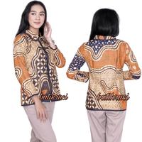 Gambar Blouse batik modern model zipper lengan 7/8 dan lengan pendek elegant - LGN 7/8, M dari BATIK SRI ENGGAWATI undefined 2 Tokopedia