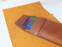 Gambar Sarung HP V15 M20 F11 pro dll Asli kulit LPHP. 01 - Polos dari Fruna Leather undefined 4 Tokopedia