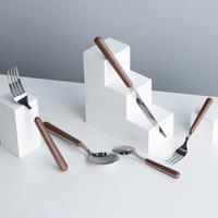 Gambar Sendok Garpu Makan Set Kayu Cutlery Set Alat Makan Garpu Pisau Hotel - Gold dari Conalli undefined 2 Tokopedia