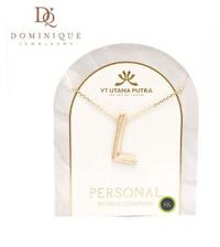 Gambar Kalung Emas Alphabet Personal Ivan Gunawan Collections 8K - K dari Dominique Jewellery undefined 3 Tokopedia