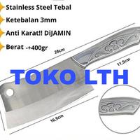 Gambar PISAU GOLOK DAGING STAINLESS / BEDOG BEDOK PISAU TULANG GAGANG STENLIS dari TOKO LTH_NEW undefined 4 Tokopedia