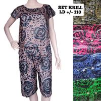 Gambar PROMO !! SET KRILL MURAH MOTIF ACAK RANDOM | BAJU TIDUR ADEM MURAH - GROSIR dari batik hawa undefined 3 Tokopedia