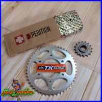Gambar gear set scorpio TK racing rantai gold expedition 428H - 46, 14 dari Jiwa Motor undefined 1 Tokopedia