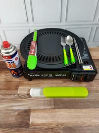 Gambar Paket bbq kompor portable + grillpan + 1 tabung gas + Capitan - Welhome Hitam dari Go Orginal undefined 5 Tokopedia