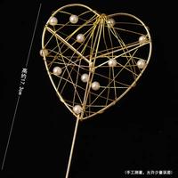 Gambar HIASAN KUE BULAN BINTANG DAN HATI KAWAT - DEKORASI KAWAT ANEKA BENTUK - GOLD HEART dari KawanBakingku undefined 4 Tokopedia