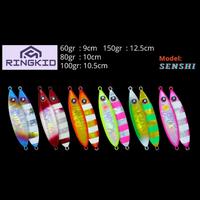 Gambar Umpan Pancing Metal Jig SENSHI / Jigging Fishing Lure 60 80 100 150 Gr - Assist Hook, 100 Gram dari Ringkid Store undefined 1 Tokopedia